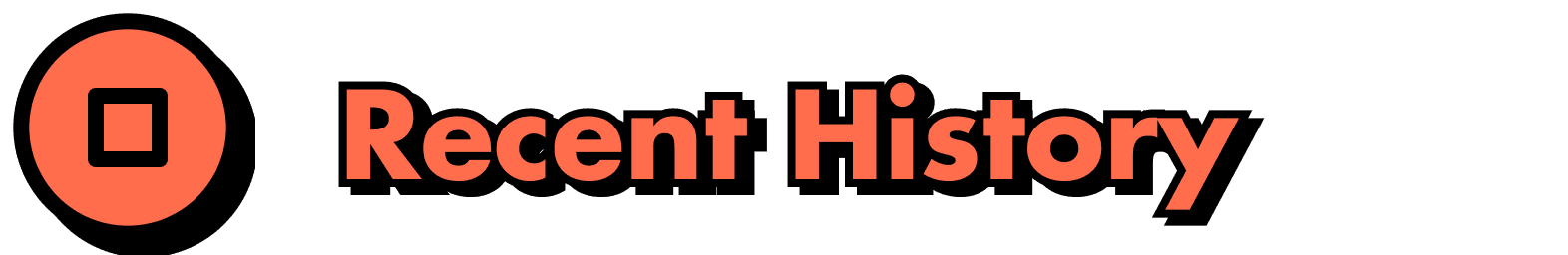 Recent History icon hover